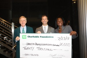 The TD Charitable Foundation, the charitable giving arm of TD Bank, America’s Most Convenient Bank®, recently awarded a $20,000 grant to the Charleston Promise Neighborhood in support of the organization’s initiative to promote students’ academic success through a partnership with the Charleston County School District.